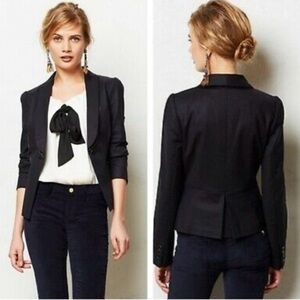 Elevenses by Anthropologie Tuxedo Jacket Size 6